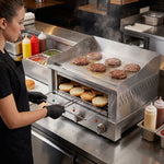 Commercial Electric Griddle Salamander Grill 3.28kW 230V GTL543
