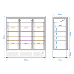 Commercial Freezer Multideck Display 1.60kW 230V WTBL1100