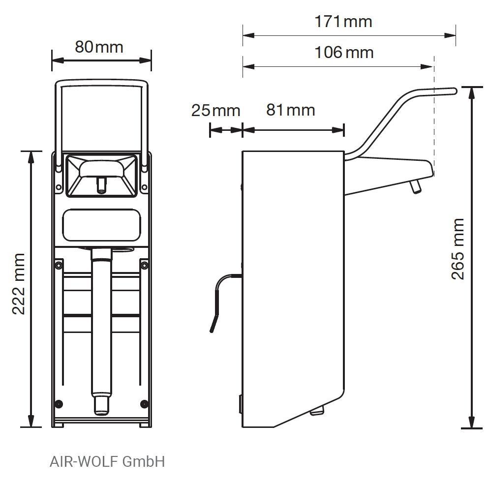 Soap and Disinfectant Dispenser 500ml