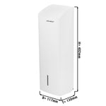 Wall Mounted Toilet Paper Dispenser 750 Sheets Stainless Steel White