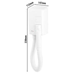 Wall Mounted Hair Dryer with Hose and Handheld Nozzle ABS 50-302