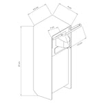 Soap and Disinfectant Dispenser 1000ml Aluminium