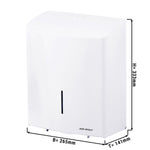Duplex Paper Roll Dispenser Stainless Steel White