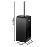 Toilet Brush Holder Stainless Steel Black
