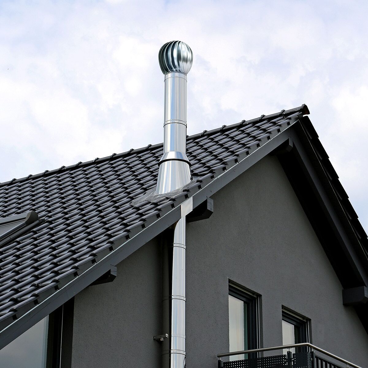 Fireplace Accessory Rotating Chimney Cowl Ø120-150mm Stainless Steel KAJ15-1215