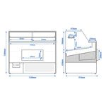 Commercial Refrigerated Display Counter 330W 230V KTBL139
