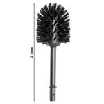 Toilet Brush Head Black Plastic