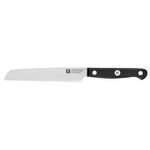 Gourmet Utility Knife Serrated 130mm Blade Black Handle