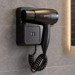 Wall Mounted Hair Dryer with USB Ports ABS HTWM