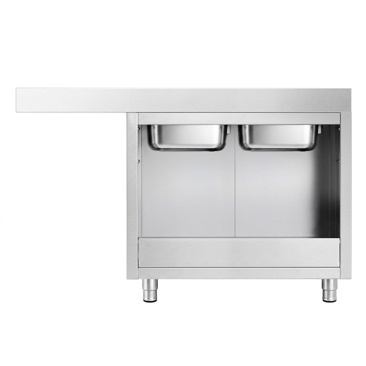 Commercial Dishwasher Sink with Cupboard 1600x700x970mm