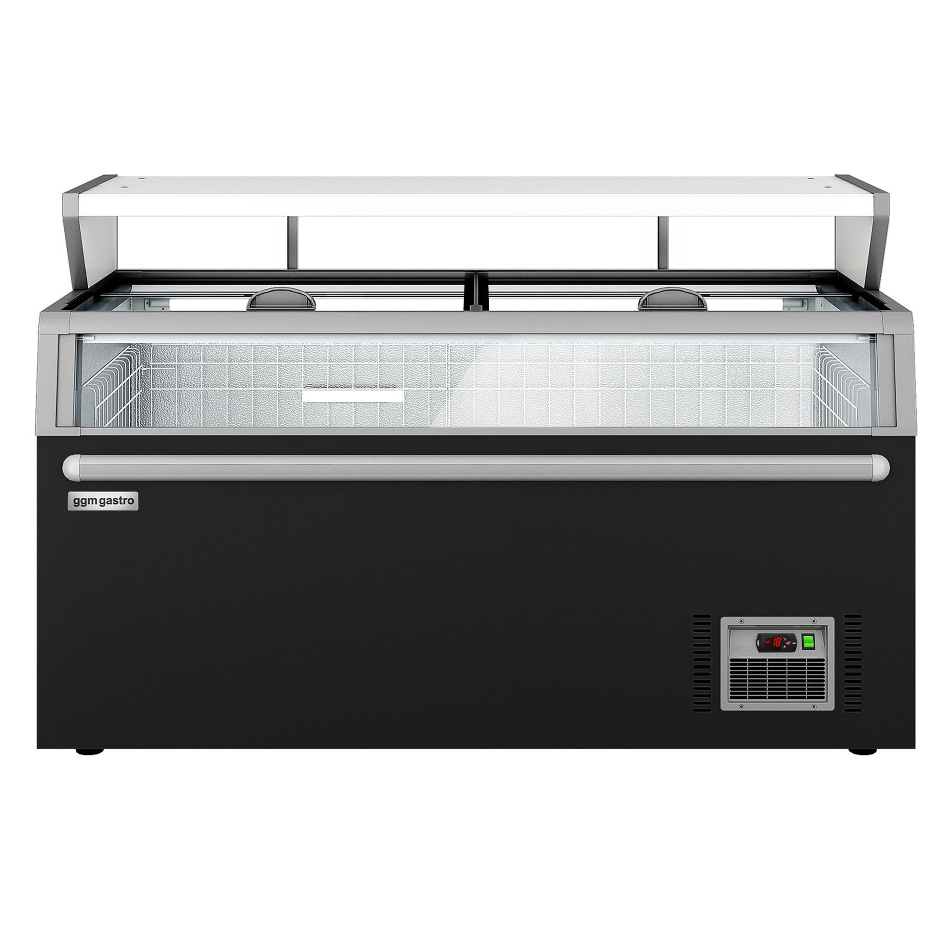 Freezer Wall Display with Island 1454mm 634L Black WTBIC2#TIEBIC2