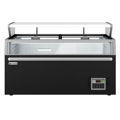 Freezer Wall Display with Island 1454mm 634L Black WTBIC2#TIEBIC2