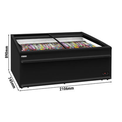 Refrigerated Display Island 2106mm 483L 352W Black TKIU21S