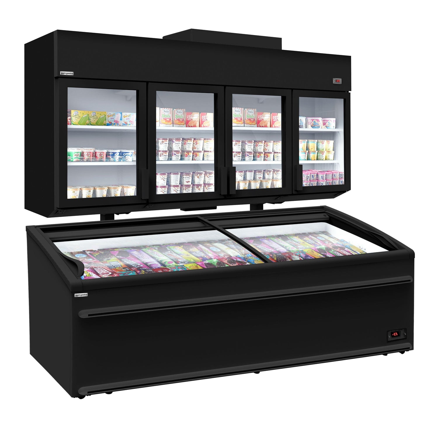 Refrigerated Wall Display Freezer 2500mm 1244L 1.90kW Black WTRU25S#TKIU25S