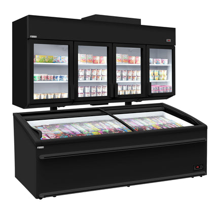 Refrigerated Wall Display Freezer 2500mm 1244L 1.90kW Black WTRU25S#TKIU25S