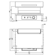Commercial Electric Lift Salamander Grill 6.0kW 230V SMB75ES