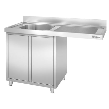 Commercial Dishwasher Sink with Cupboard 1400x700x970mm