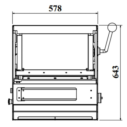 Commercial Bread Slicer 733x643x682mm