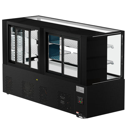 Refrigerated Display Case Double Glazing 735L Matt Black KTFG207SM