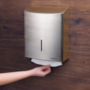 Paper Towel Dispenser 600 Towels Stainless Steel