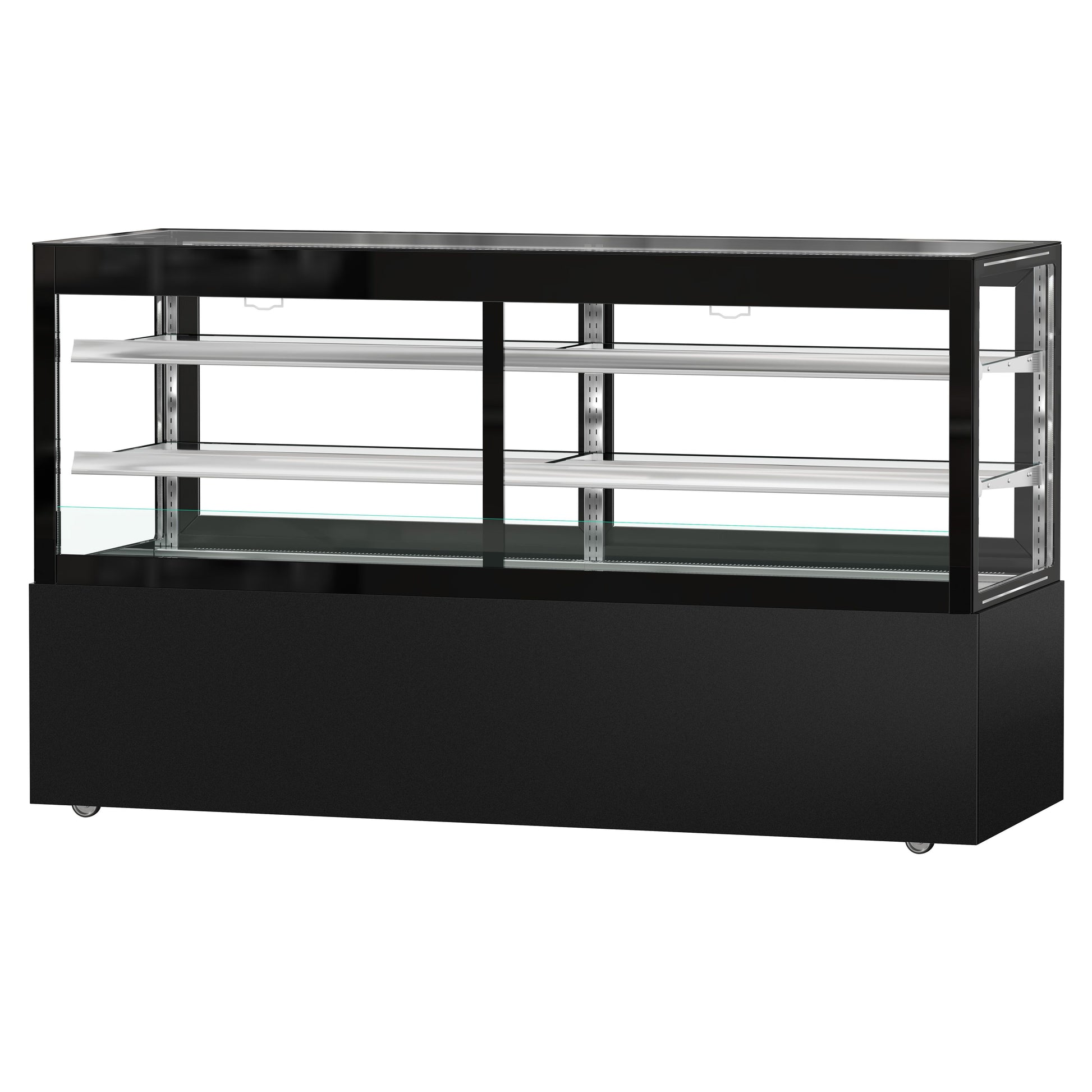 Refrigerated Pastry Display Case Double Glazing 710L Matt Black KTVOG207SM