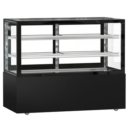 Refrigerated Pastry Display Case Double Glazing 620L Matt Black KTGSF157SM