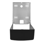 Paper Towel Dispenser 600 Towels Stainless Steel Black