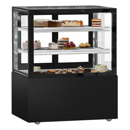 Refrigerated Pastry Display Case Double Glazing 430L Matt Black KTGSF107SM