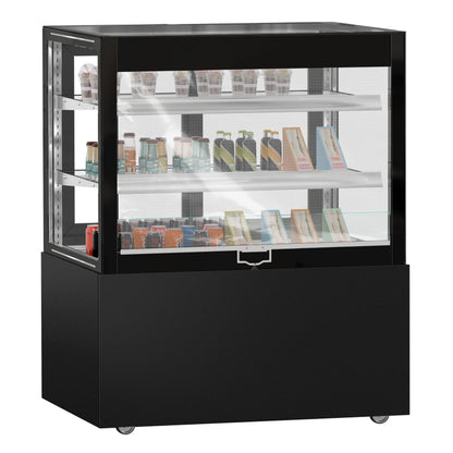 Refrigerated Pastry Display Case Double Glazing 435L Matt Black KTVOG107SM