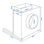 Commercial Charcoal Grill Ventilation Airbox 4000m³/h AS4000WPRO