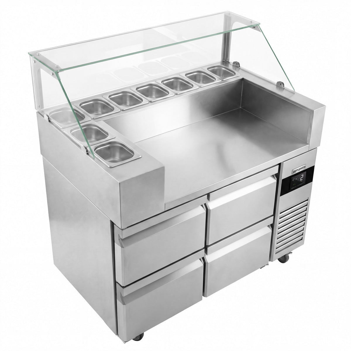Refrigerated Saladette 4 Drawers ZBF127DN#KGJ12#HM#2SBF