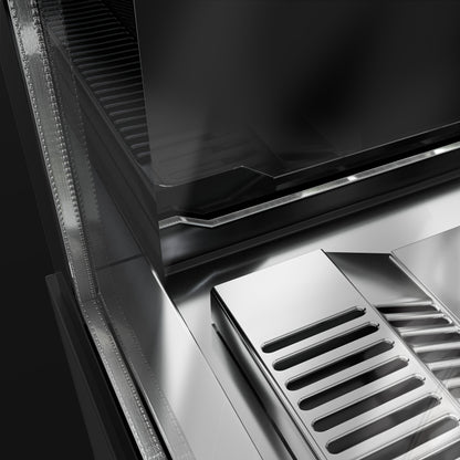 Refrigerated Pastry Display Case Double Glazing 620L Matt Black KTGSF157SM