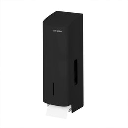 Wall Mounted Toilet Paper Dispenser 3 Rolls Matte Black Stainless Steel