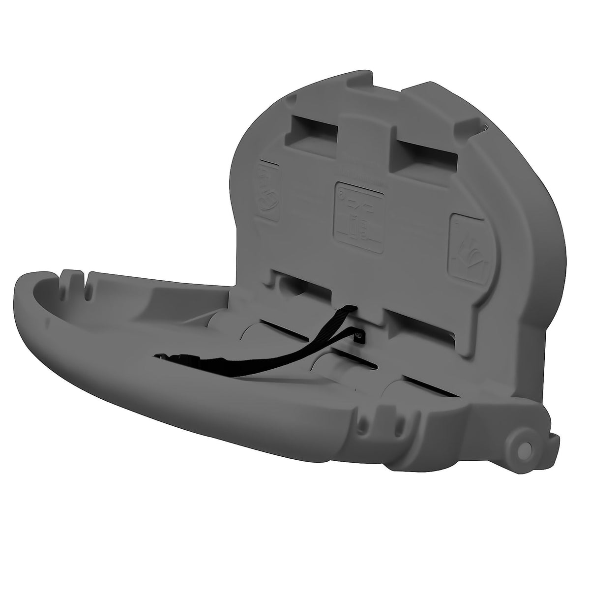 Wall Mounted Baby Changing Table Grey Plastic