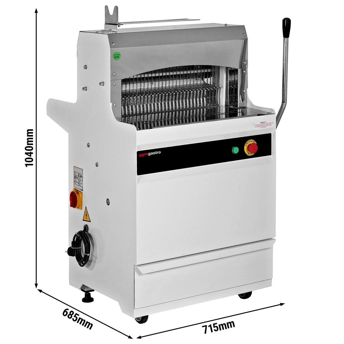 Commercial Bread Slicer 715x685x1040mm