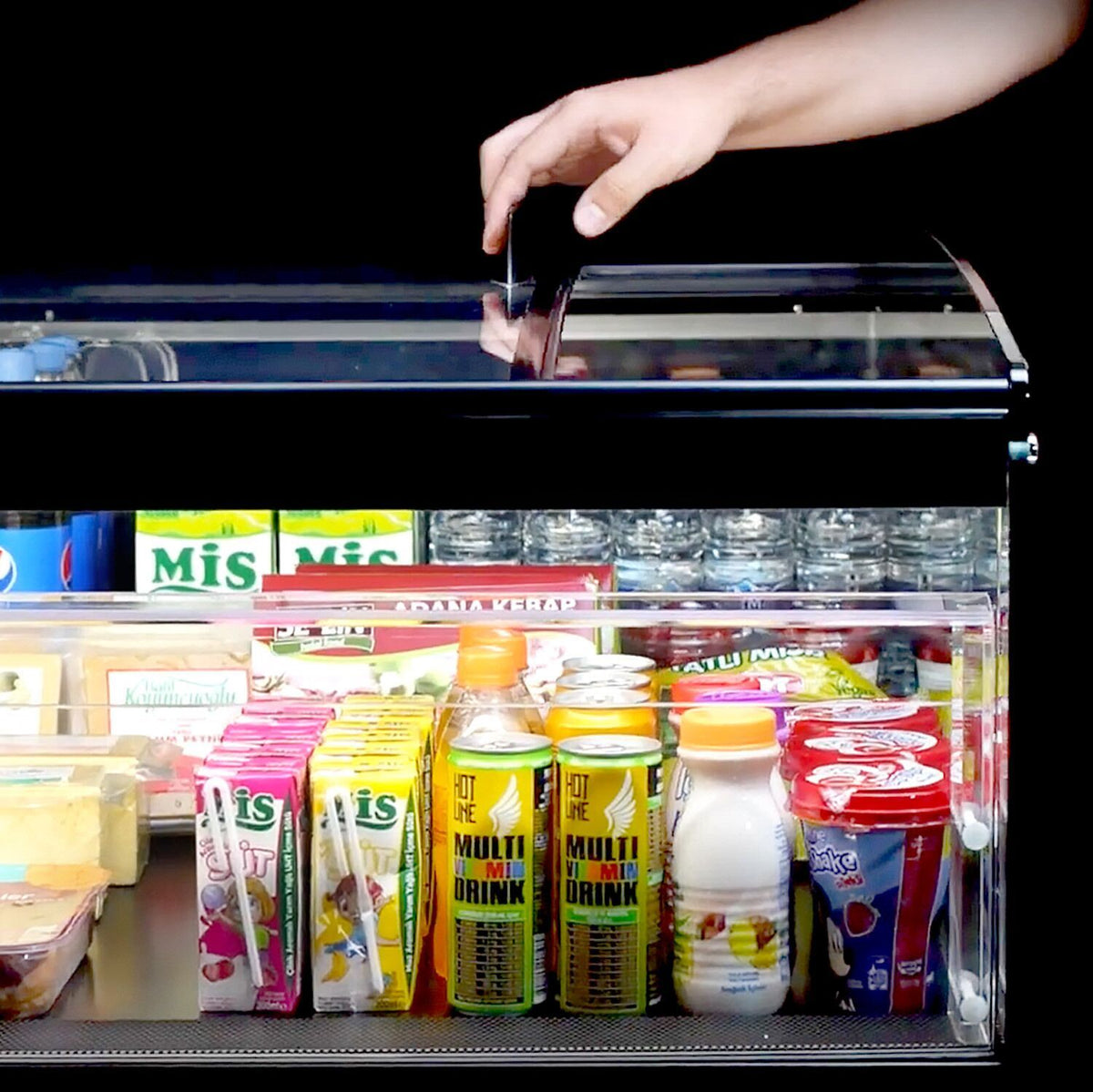 Refrigerated Display Island 1310L 750W Black KTHA1013