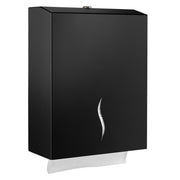 Paper Towel Dispenser 800 Towels Stainless Steel Black
