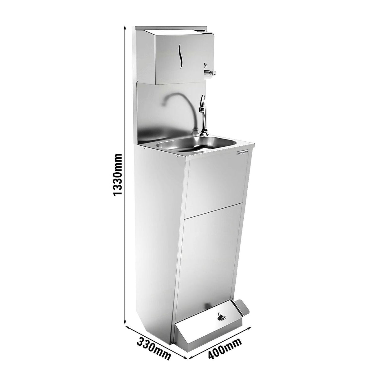 Commercial Hand Wash Sink 400x330x1330mm