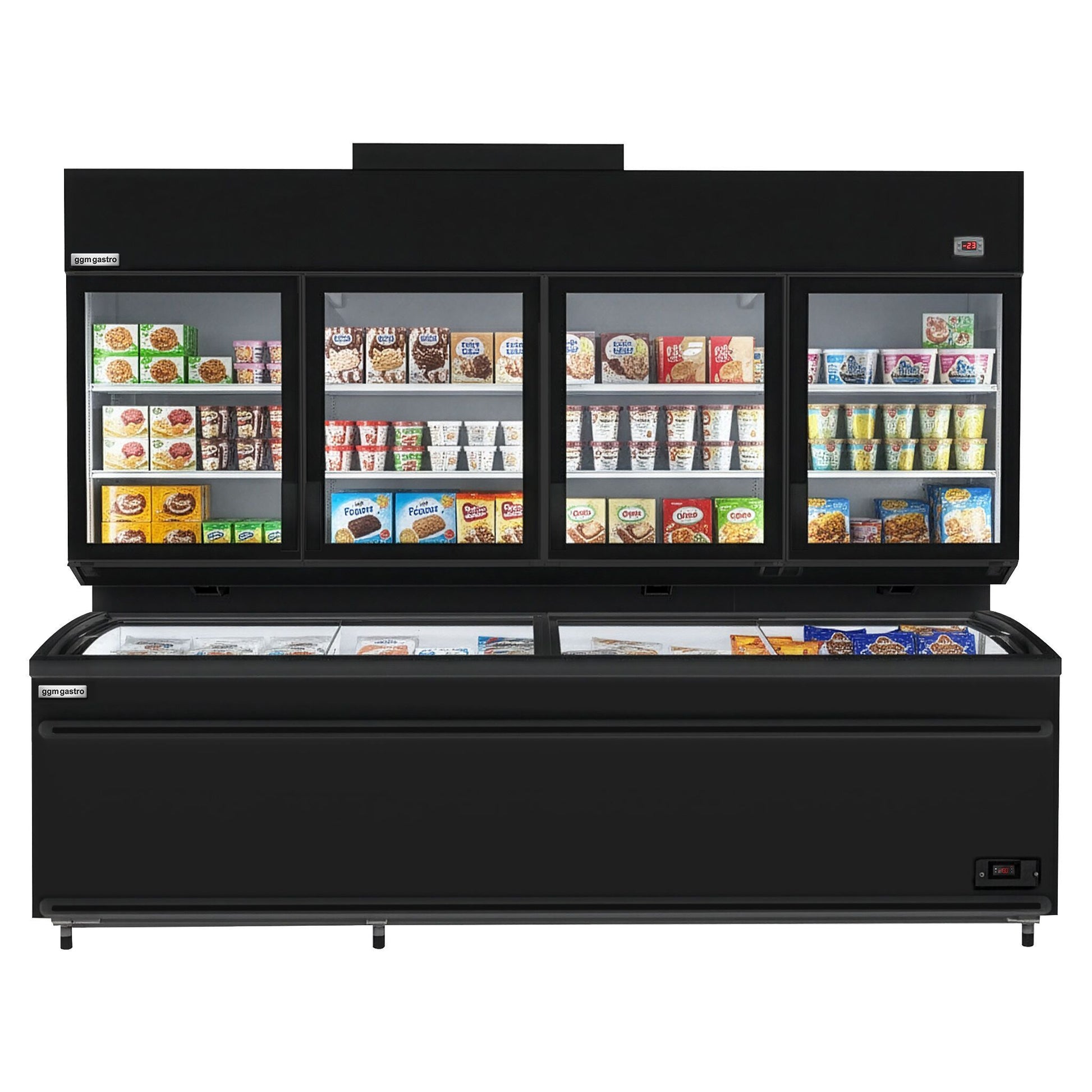 Refrigerated Wall Display Freezer 2500mm 1244L 1.90kW Black WTRU25S#TKIU25S