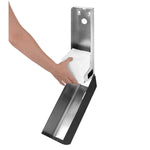 Wall Mounted Toilet Paper Dispenser 750 Sheets Matte Black Stainless Steel