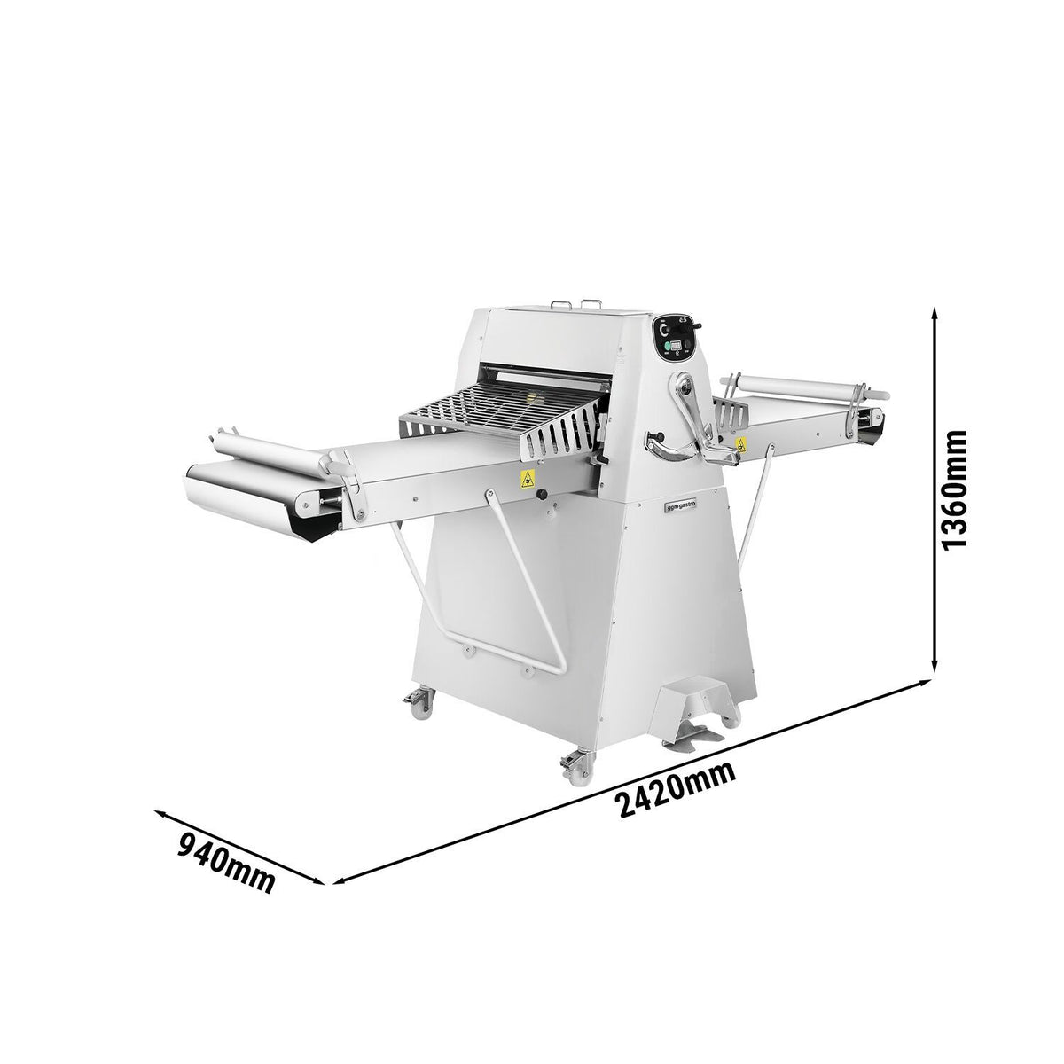 Commercial Floor-Standing Pastry Sheeter 2420x940x1360mm