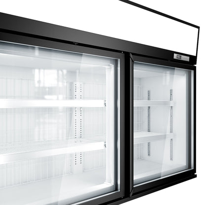 Freezer Wall Display with Island 1454mm 634L Black WTBIC2#TIEBIC2