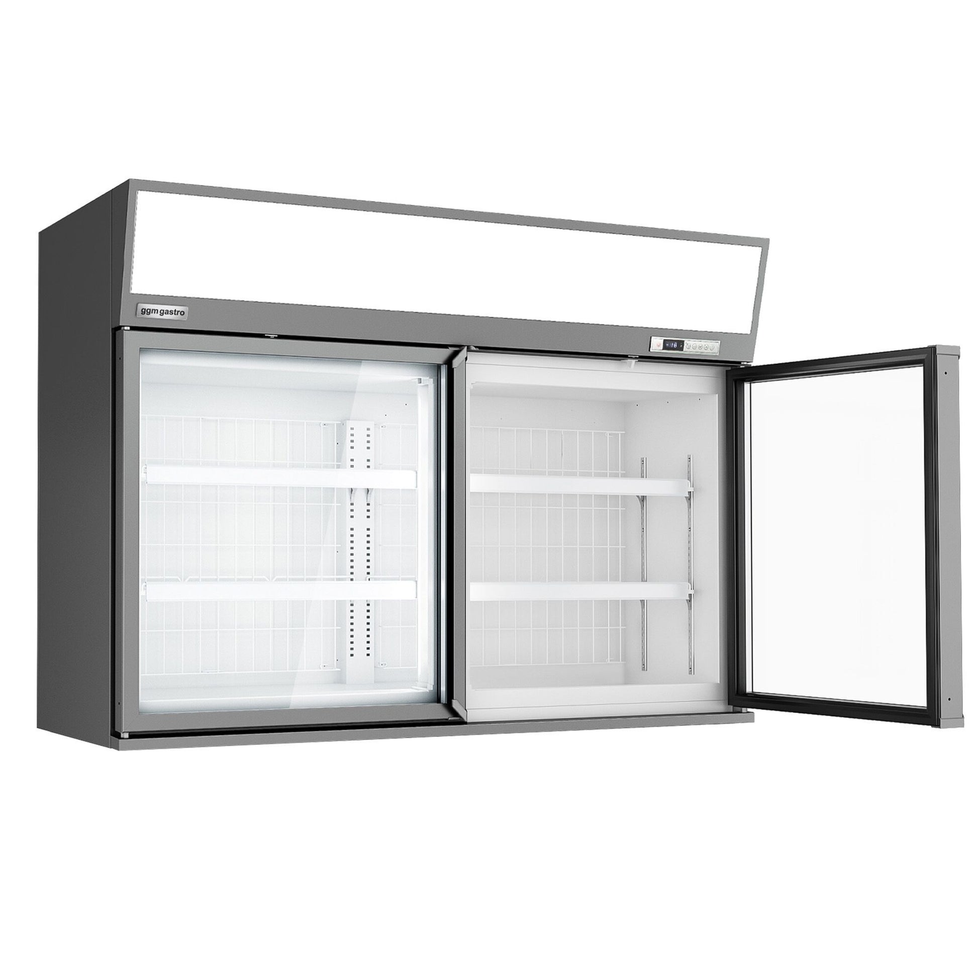 Supermarket Wall Freezer Display 1450mm 232L 650W Grey WTGIC2