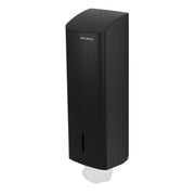 Wall Mounted Toilet Paper Dispenser 750 Sheets Matte Black Stainless Steel