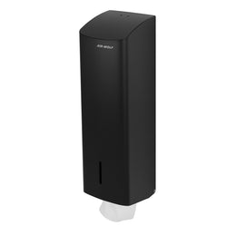 Wall Mounted Toilet Paper Dispenser 750 Sheets Matte Black Stainless Steel