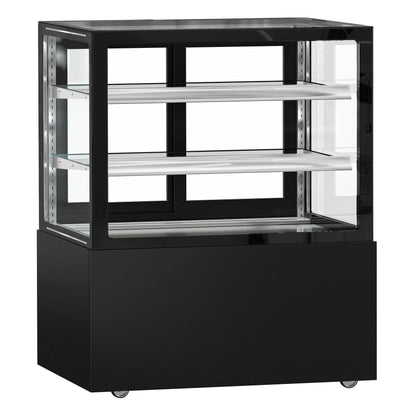 Refrigerated Pastry Display Case Double Glazing 430L Matt Black KTGSF107SM