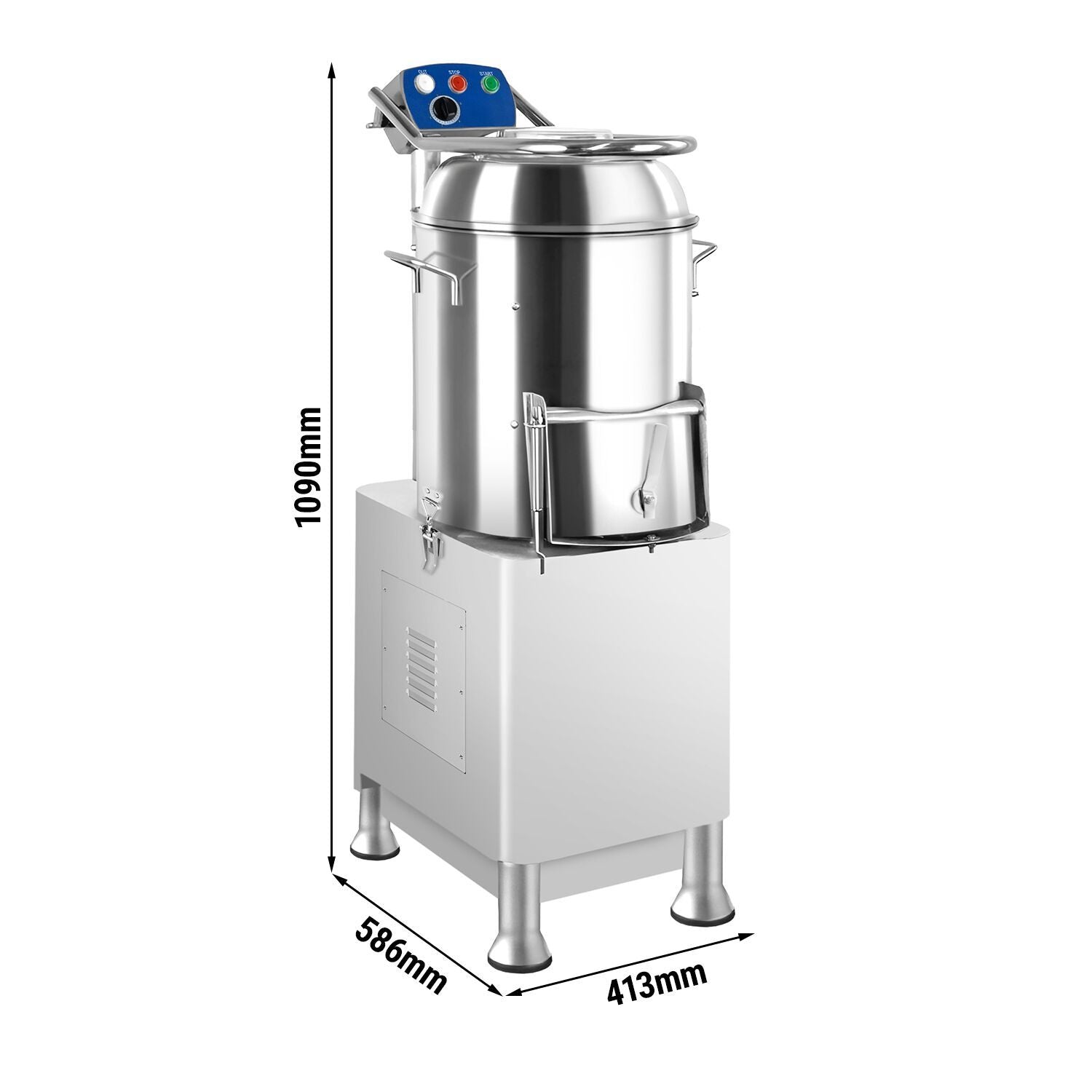 Electric Potato Peeler Stainless Steel 165kg/h 750W KSH300