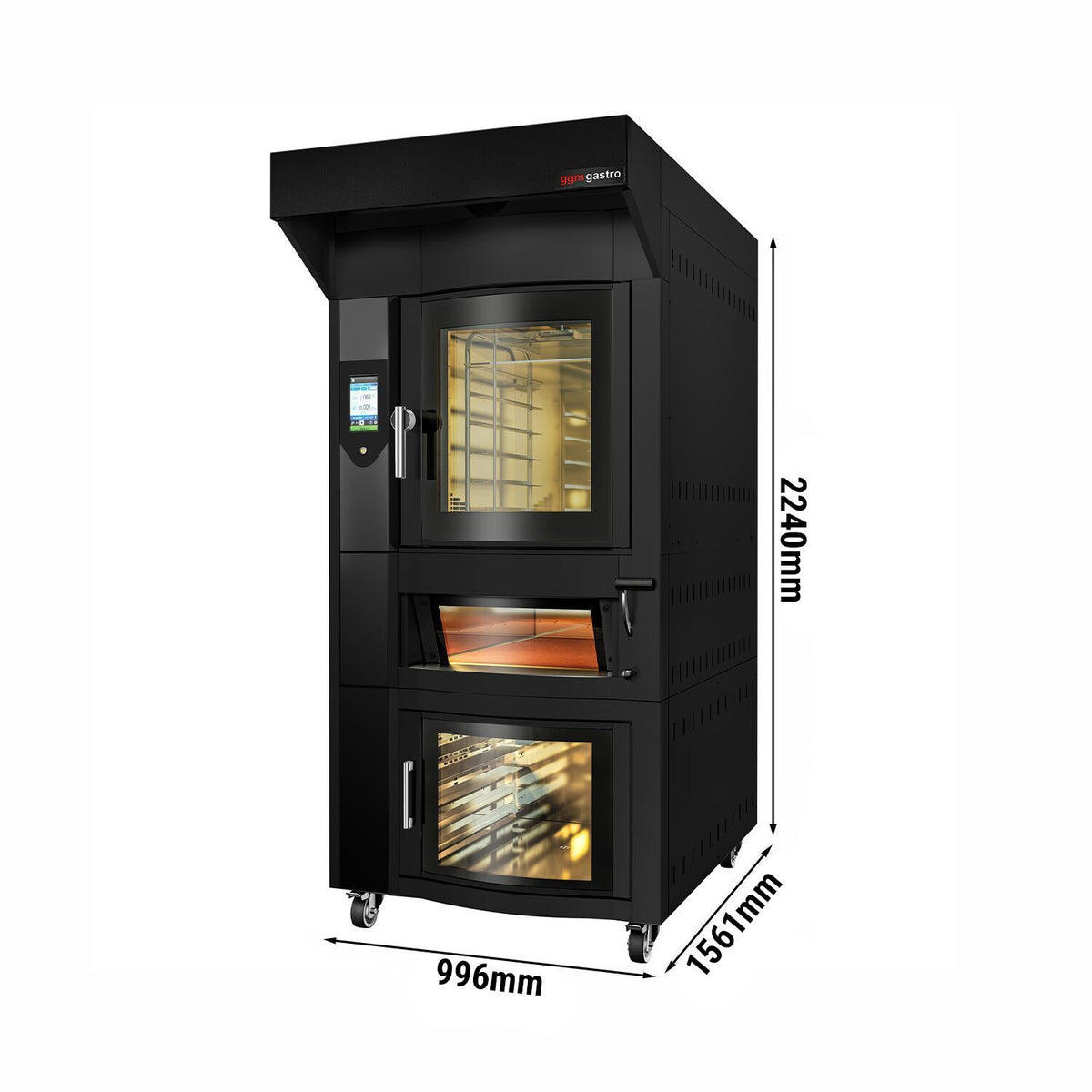Commercial Bakery Convection Oven with Prover 996x1561x2240mm