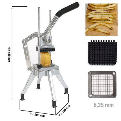 Manual Potato Cutter Stainless Steel 6.35mm GSMHH6
