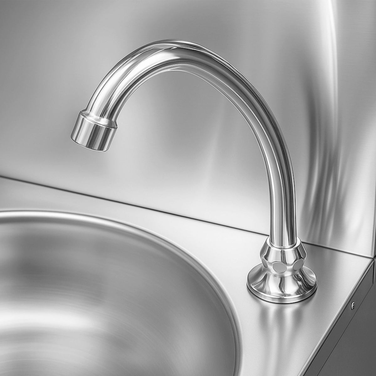 Commercial Foot-Operated Hand Wash Sink 400x427x1330mm